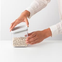 Brabantia Square Canister 0.7L - Light Grey image 2