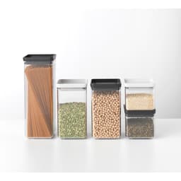 Brabantia Square Canister 0.7L - Light Grey image 3