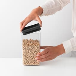 Brabantia Square Canister 1.6L - Dark Grey image 2