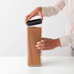 Brabantia Square Canister 2.5L - Dark Grey image 2