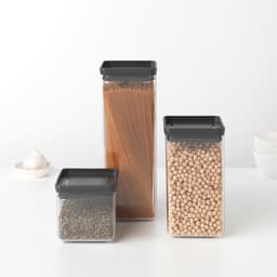 Brabantia Square Canister 2.5L - Dark Grey image 3