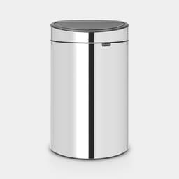 Brabantia Touch Bin New 40L Flat Back Brilliant Steel image 0