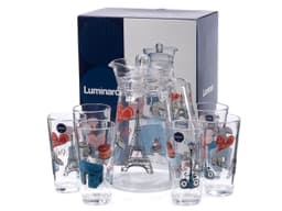 Luminarc Neo Love Paris Drink set of 7 image 1