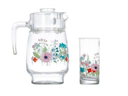 Luminarc Rose Pompon Drink Set of 7 image 1