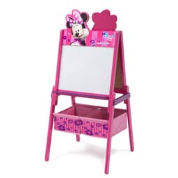 Disney Delta Children Minnie Mouse Wooden Easel With Storage Pink image 0