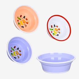 Plast Art Bowl Round Double Colors 2.0 L (Assorted Colors) image 3