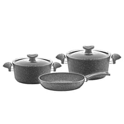 OMS Non Stick Granite Cookware Set of 5 Pcs Grey image 0