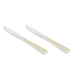 FNS Radiant Patial Dinner Knife Gold Set of 2 image 0