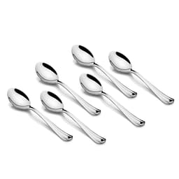 FNS Glaze Hammered Dinner Spoon Silver Set of 6 image 0