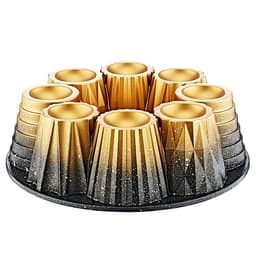 OMS Granite Muffin & Cup Cake Mould Gold Die-Cast 26cm image 0