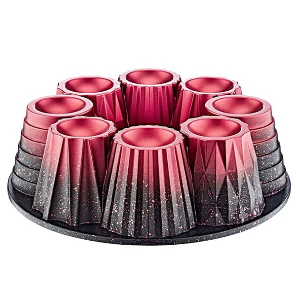 OMS Granite Muffin & Cup Cake Mould Red Die-Cast 26cm