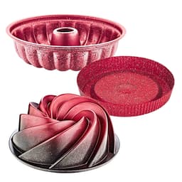 OMS Red Oven Dishes Set of 3 image 0