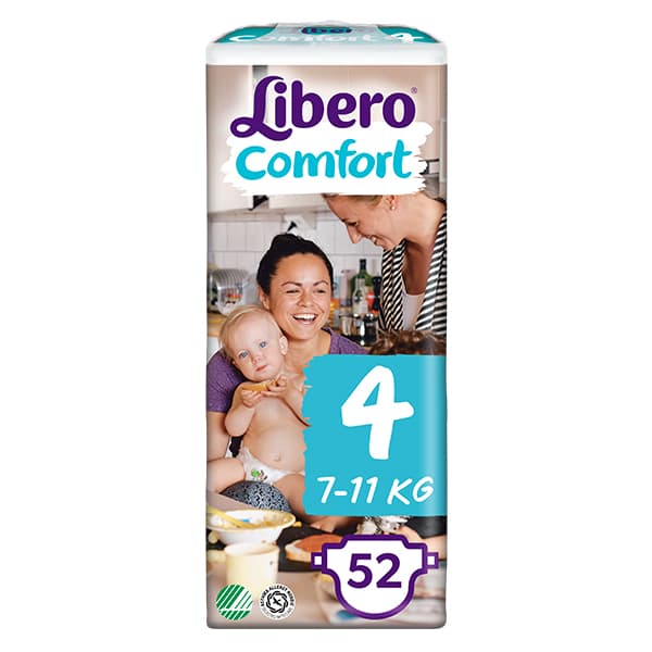Libero Daipers Comfort 4 - 7-11 Kg (52 Pcs)