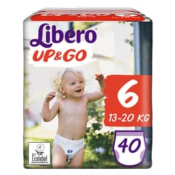 Libero Daipers Short Up & Go 6 - 13-20 Kg (40 Pcs) image 0