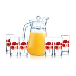 Luminarc Orange Bahamas Drink Set of 7 image 0
