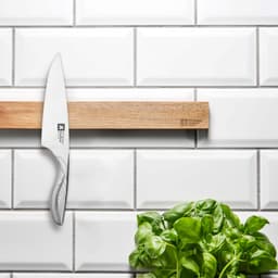 Amefa Acacia Magnetic Wood Finish Knife Rack image 2