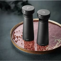 Amefa Black Salt & Pepper Grinders Modern Shade image 1