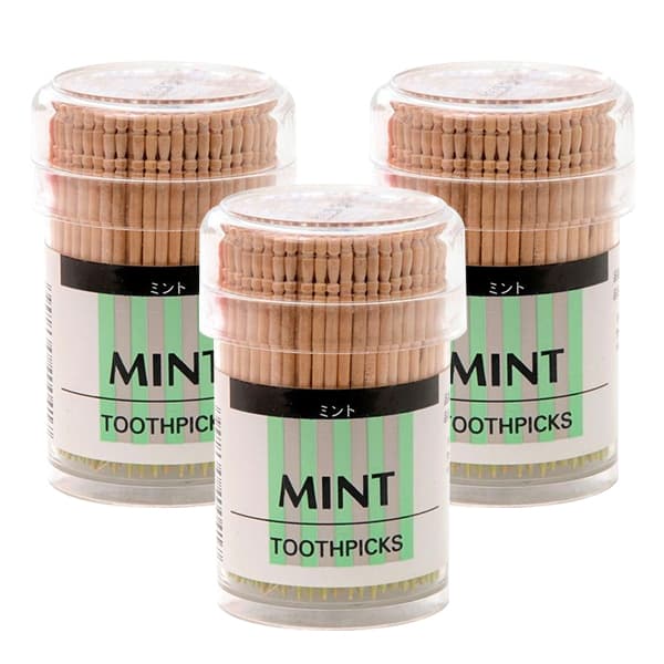 Bundle of 3 Yanagi Mint Flavoured Toothpicks