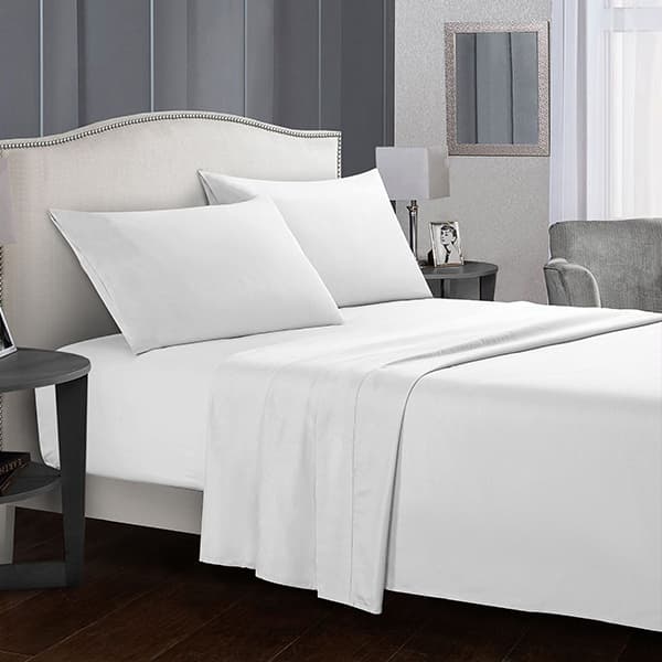 Fashion Fitted Plain Bed Sheet 120x200cm (White)