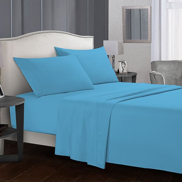 Fashion Fitted Bed Sheet 200x200cm 3pc (Blue)