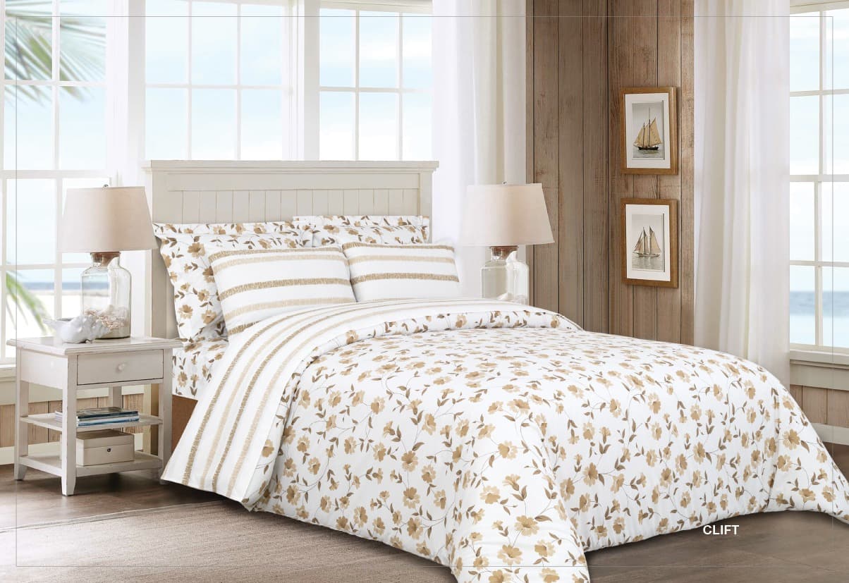 Cannon King Printed Comforter Set of 4 (CLIFT)