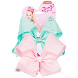 JoJo Siwa Bow Set Stars Mint/Light Pink image 0