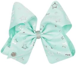 JoJo Siwa Bow Set Stars Mint/Light Pink image 2