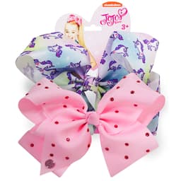 Jojo Bow Set - Unicorn/Light Pink image 0