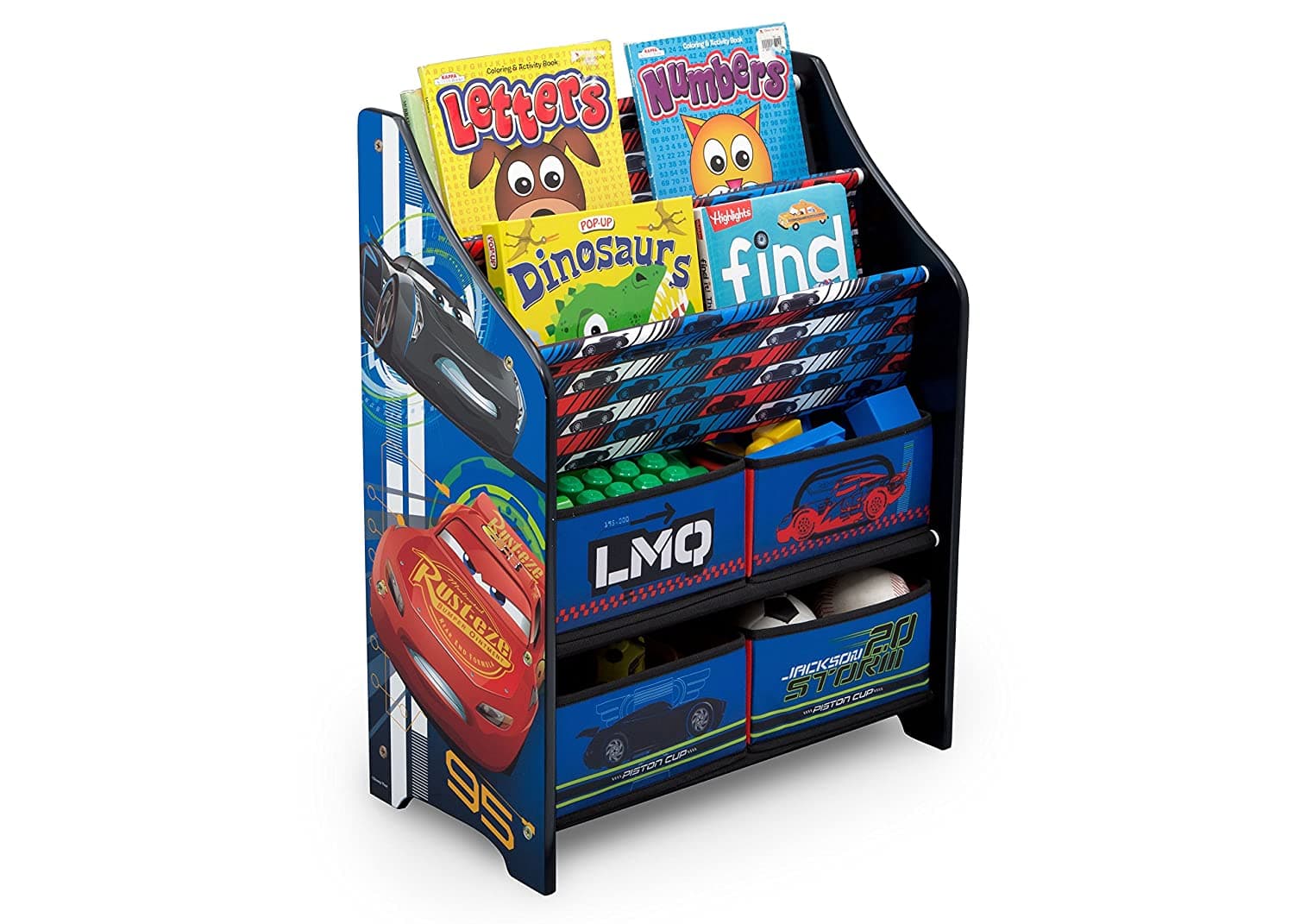 Delta Cars Multi-Bin Toy & Books Organizer