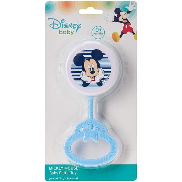 Disney Mickey Mouse Baby Rattle/Shaker - Blue