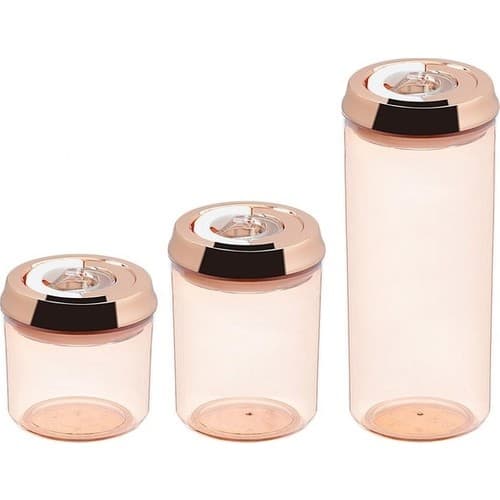 Okyanus Vacuum Storage Jar Set of 3 pcs