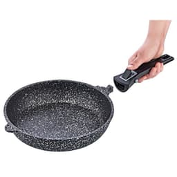 OMS Non-stick Frying Pan Set of 2 Pcs with Removable Handle Beige image 1