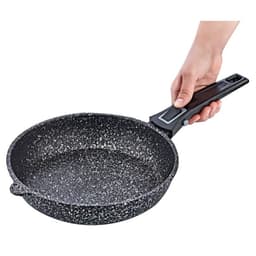 OMS Non-stick Frying Pan Set of 2 Pcs with Removable Handle Beige image 2