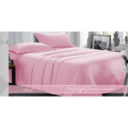 Fashion Twin Plain Duvet Cover 3 pcs Pink image 0