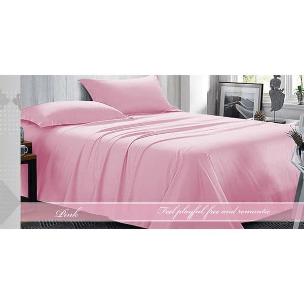 Fashion Twin Plain Duvet Cover 3 pcs Pink