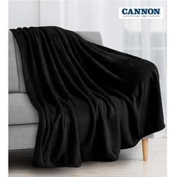 Cannon Plain Cashmere Touch Microfiber Blanket 160×220cm Black image 0