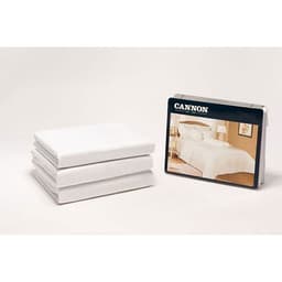 Cannon King Fitted Sheet 3 Pcs White image 0