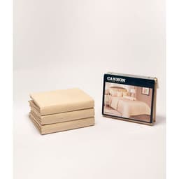 Cannon King Plain Duvet Cover 4 pcs Beige image 0