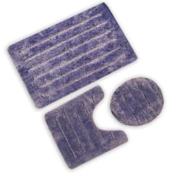 Cannon Plain Bath Mat Set of 3 Pcs Blue image 0