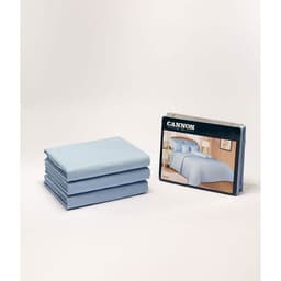 Cannon Twin Plain Duvet Cover 3 pcs Blue image 0