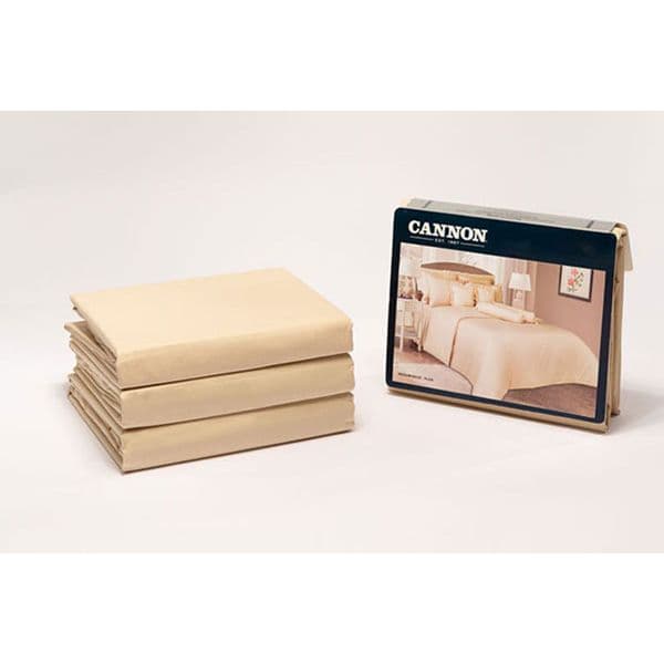 Cannon Single Plain Fitted Bed Sheet 2 pcs Set