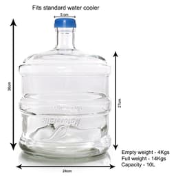 Naturefalls Water Cooler Sustainable Glass Bottle 10 Ltr image 1