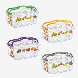Plast Art Decorated Picnic Basket 5 Ltr image 4
