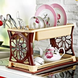 Plast Art Dish Rack Double Deck image 1