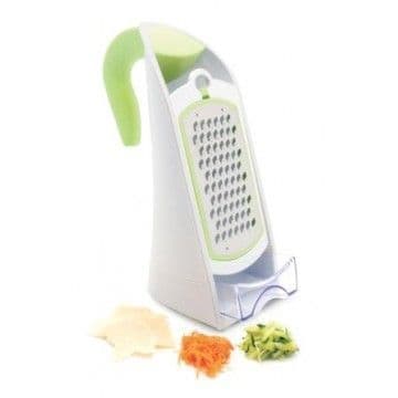 Ghidini Ergonomic Multifunctional Grater With 3 Blades and Container