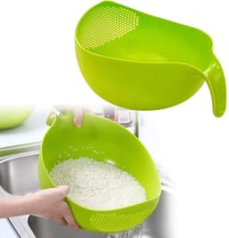Ghidini green quinoa colander/bowl with vera sleeve image 2