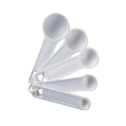 Ghidini White 5pcs Measuring Spoon Carded image 0