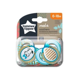 Tommee tippee moda soother 2 pcs 6-18 m boy image 0