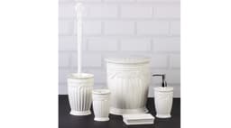 Okyanus Sultan Bathroom Set (5 pcs) White image 0