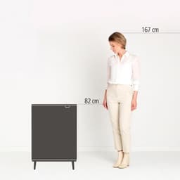 Brabantia Bo Touch Bin Hi 60 L Mineral Concrete Grey image 1